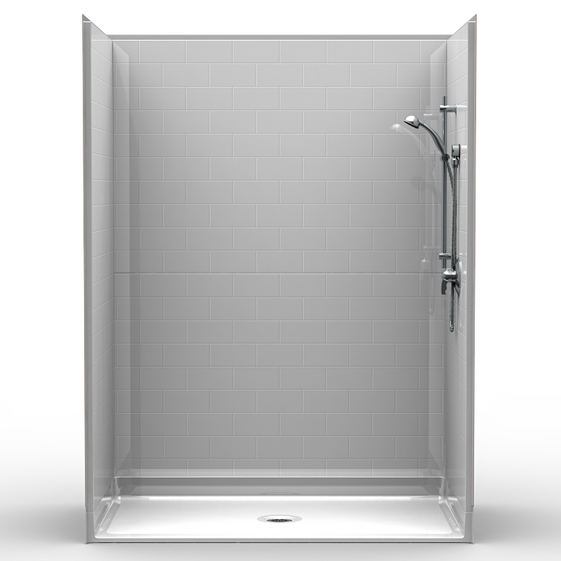 Multi-Piece Barrier Free Shower