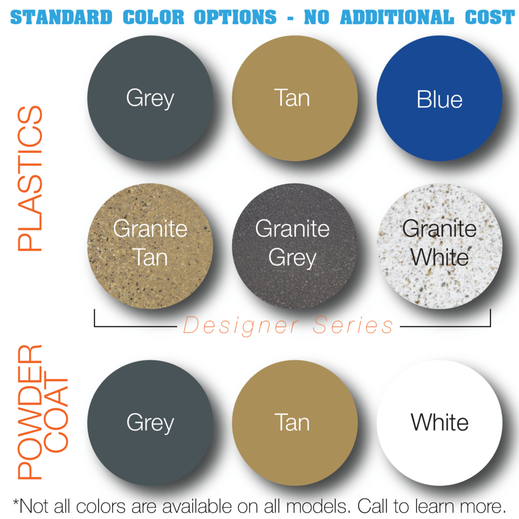 Neptune Pool Lift color options